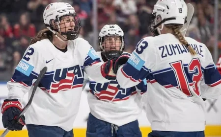 U.S. Dominates Canada 10-4 in Edmonton Hockey Rivalry Series