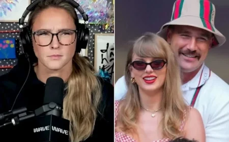 Kylie Kelce Reacts Candidly to Travis Kelce’s Claim About Taylor Swift