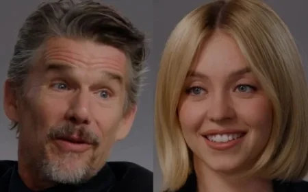Sydney Sweeney Surprises Ethan Hawke with On-Set Concussion Revelation