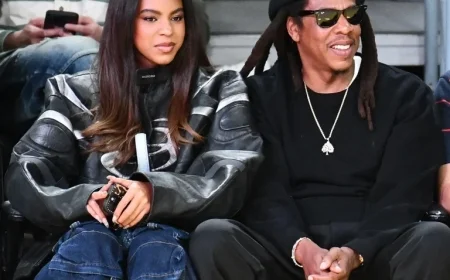 Blue Ivy Mirrors Beyoncé at Courtside Event with Jay-Z