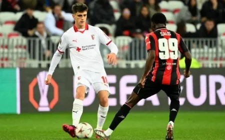Nice Suffers Home Defeat to Braga in Europa League Clash