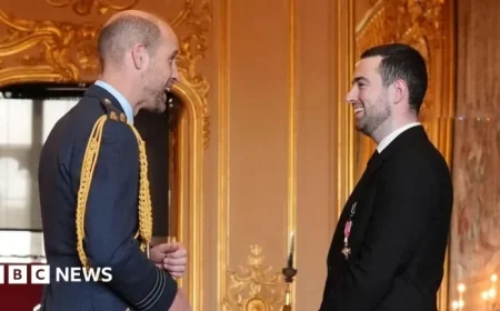 Prince William Awards MBE to Newbury Darts Star Luke Humphries