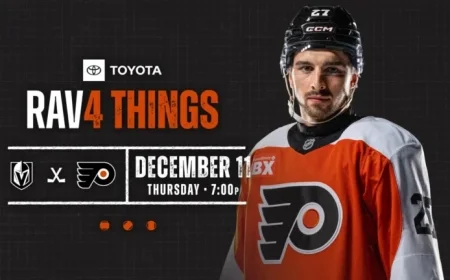 Golden Knights Face Off Against Flyers in RAV4 Showdown