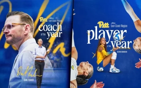 Babcock, Fisher Earn East Coast Player and Coach of the Year; Six Panthers Honored