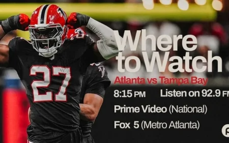 Watch, Listen, Stream: Falcons vs. Buccaneers Coverage Guide
