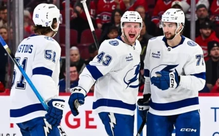 Lightning Dominate Canadiens 6-0, Break Four-Game Losing Streak