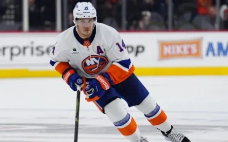 Islanders’ Bo Horvat Leaves Game Against Ducks After Awkward Fall