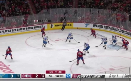 Blues’ Binnington Steals Goal from Canadiens’ Demidov