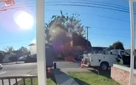 Explosion and Fire in Ashland Injures Many, Destroys Buildings