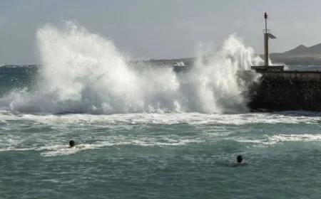 Canary Islands on Alert: Coastal Waves Surge to Four Metres
