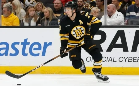 McAvoy Joins Bruins for Key Matchup Against Jets