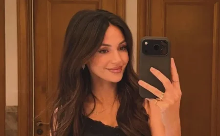 Michelle Keegan Shares Adorable Tiny Christmas Dress for Baby Palma