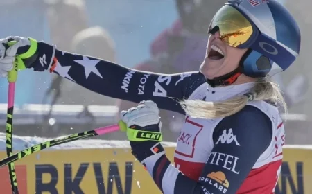 Lindsey Vonn, 41, Secures First World Cup Downhill Win in 8 Years