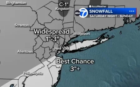 NYC and Tri-State to See First Widespread Snowfall This Weekend