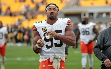 Myles Garrett Supports Rival T.J. Watt After Collapsed Lung Incident