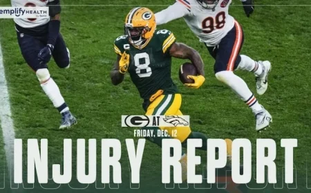 Packers Declare Four Players Questionable Against Broncos