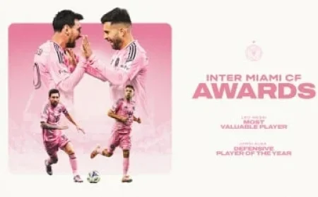 Leo Messi and Jordi Alba Shine in Inter Miami CF Club Awards