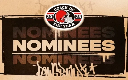 Browns Reveal 10 Nominees for High School Coach of the Year