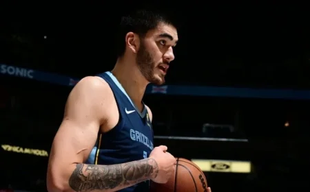 Grizzlies’ Zach Edey Faces Month-Long Absence Due to Ankle Injury