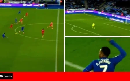 Abdul Fatawu Stuns Ipswich with Halfway Goal for Leicester, Goes Viral