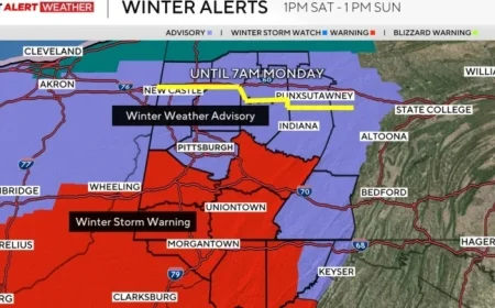 Pittsburgh Prepares for Heavy Snow and Frigid Wind Chills This Weekend