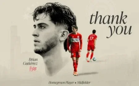 Chicago Fire Transfers Midfielder Brian Gutiérrez to Club Deportivo Guadalajara