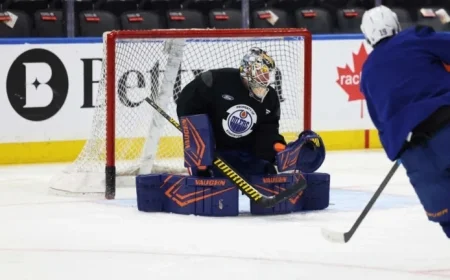 Jarry Debuts for Oilers in Matchup Against Maple Leafs