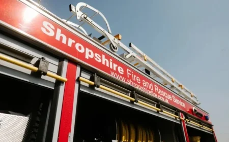 Firefighters Respond to Two Crashes in Shropshire Village in 20 Minutes
