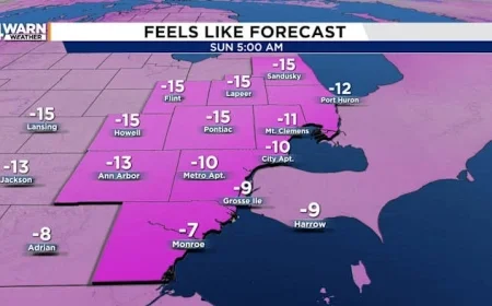 Snowfall and Temperature Drop to Hit Metro Detroit This Saturday