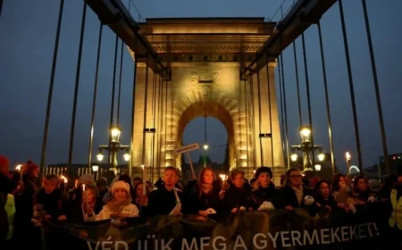 Hungarian Protesters Urge PM Orban’s Resignation Amid Child Abuse Scandal
