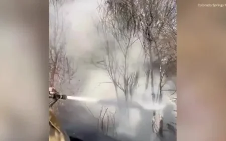 Crews Quell Grass Fire in West Colorado Springs