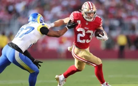 49ers’ McCaffrey Questionable on Injury Report