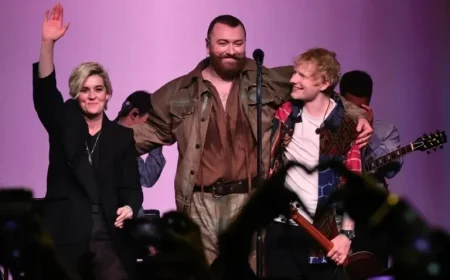 Sam Smith Surprises Brooklyn with Ed Sheeran and Brandi Carlile Duet Debut