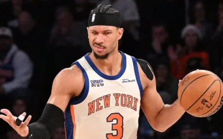 Knicks’ Josh Hart Thrives from Three-Point Range Despite Finger Injury
