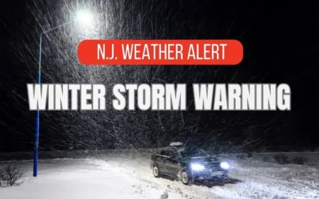 Winter Storm Warning: N.J. Expects Heavy Snow in 3 Counties