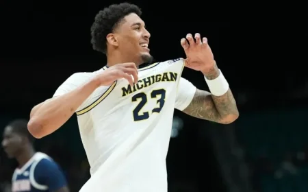 Yaxel Lendeborg Discusses LeBron-like Dunk Against Gonzaga, Choosing Michigan
