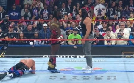 Drew McIntyre Disrupts Oba Femi vs. Cody Rhodes on Saturday Night Event