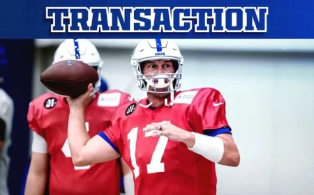 Colts Elevate QB Philip Rivers, Place T Braden Smith on Injured Reserve