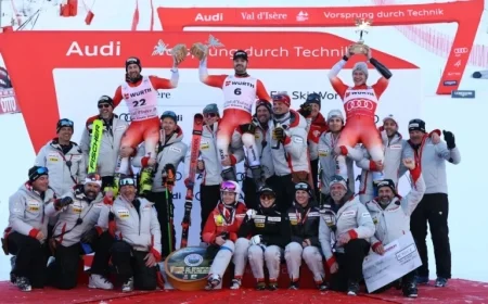 Meillard Leads Swiss Clean Sweep in Val d’Isère Ski Event