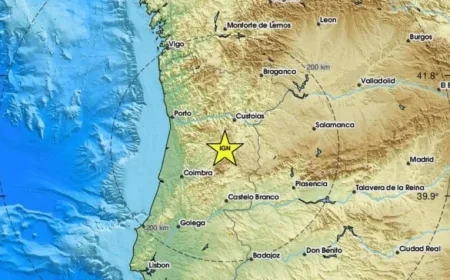 Moderate Earthquake Shakes Central and Northern Portugal