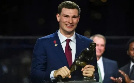 Fernando Mendoza Wins 2025 Heisman Trophy for Leading Indiana’s Perfect Season