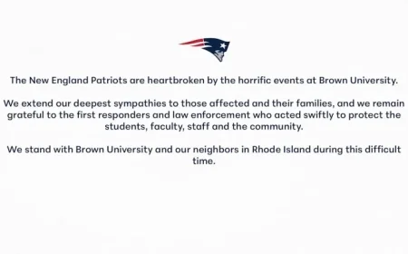 Patriots Address Brown University Events in Official Statement