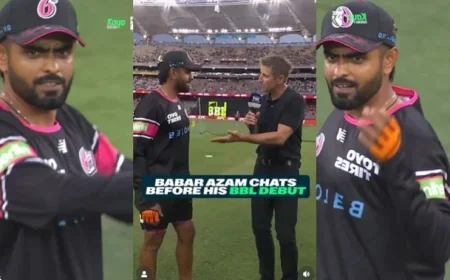 Babar Confident Ahead of Sixers vs Scorchers in 2025 BBL Showdown