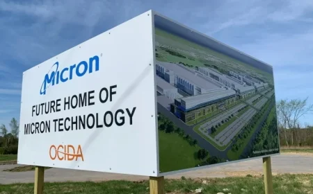 Micron Advances on Semiconductor Plant Construction in Clay