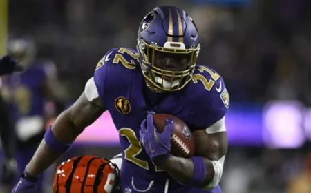 Derrick Henry Nears Seventh Season with 12 Rushing Touchdowns