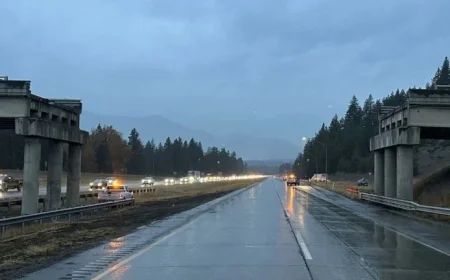 Westbound I-90 to Close Monday for Bullfrog Road Overpass Repairs