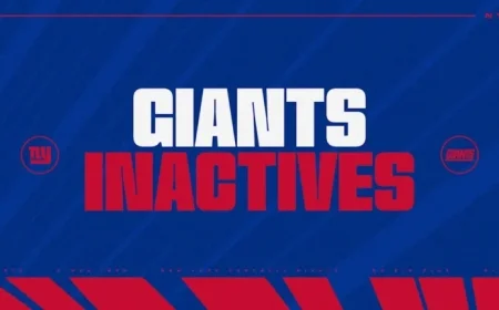Giants vs. Commanders: NFL Week 15 Inactive Players Announced