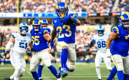 Rams’ Kyren Williams Scores 4-Yard Touchdown Against Lions