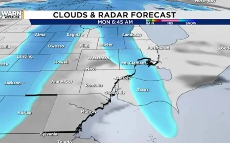 Intense Cold Persists as Snow Threatens Metro Detroit Monday Morning