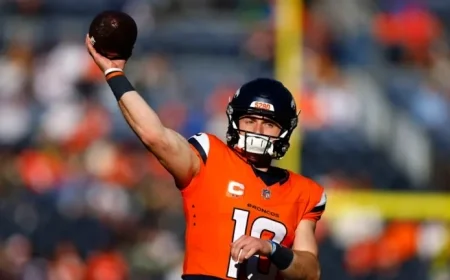 Bo Nix Touchdown Pass Gives Broncos 7-6 Lead
